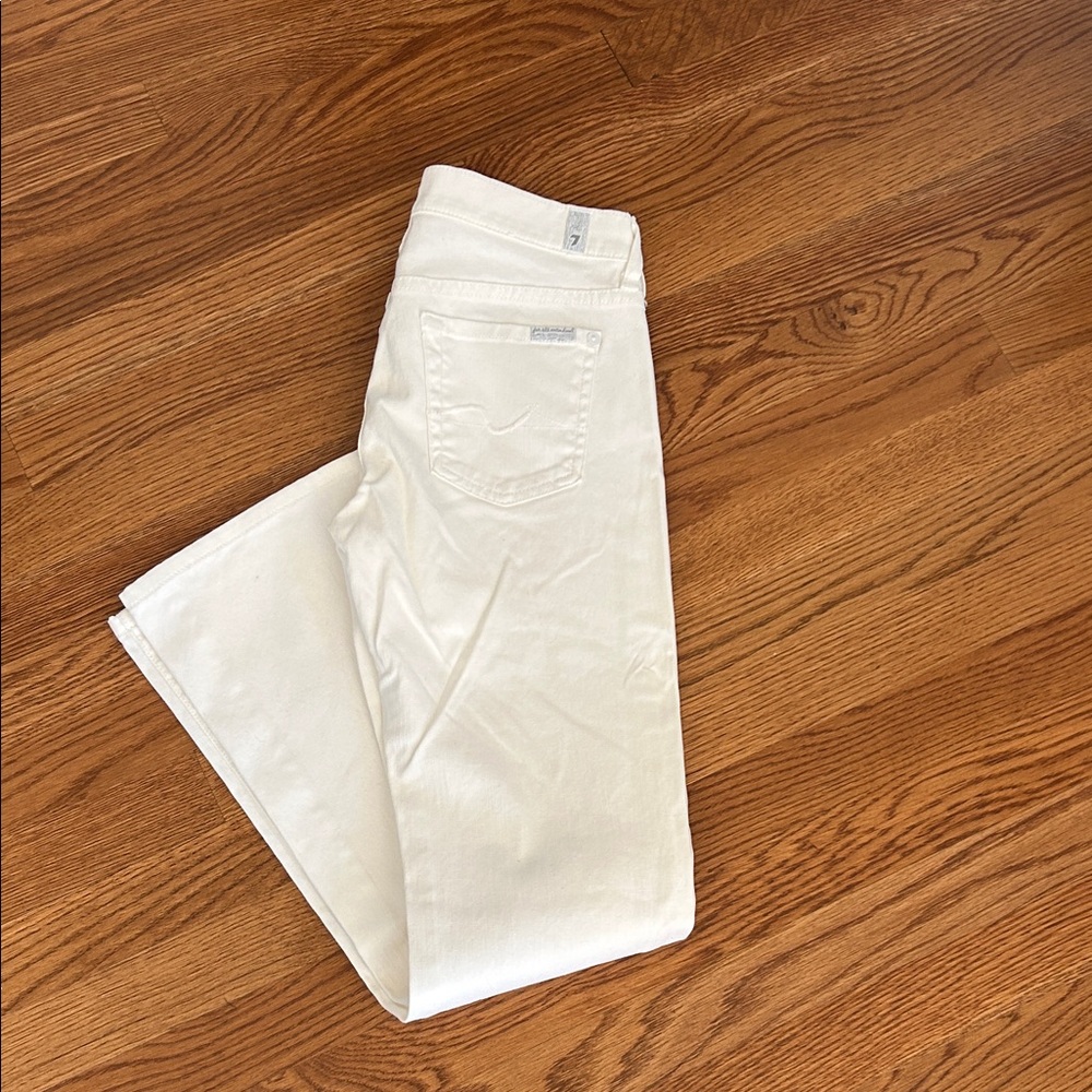 7 for all mankind size 26 white jeans